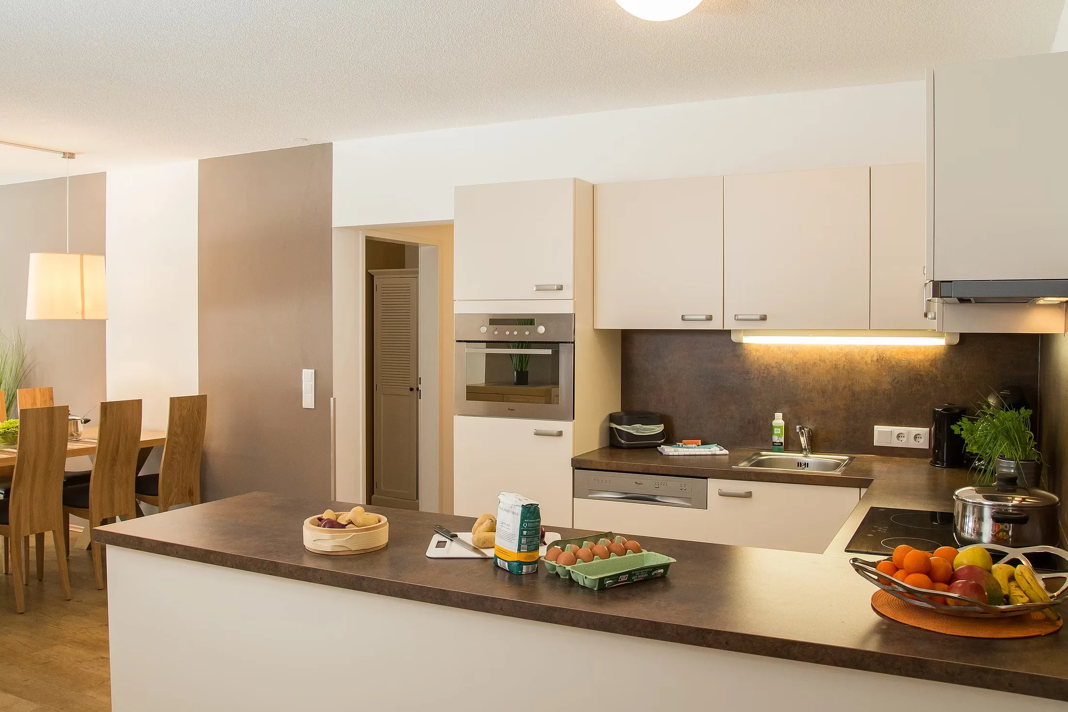 Küche von Apartment 202 im Gastauer in St. Gallenkirch