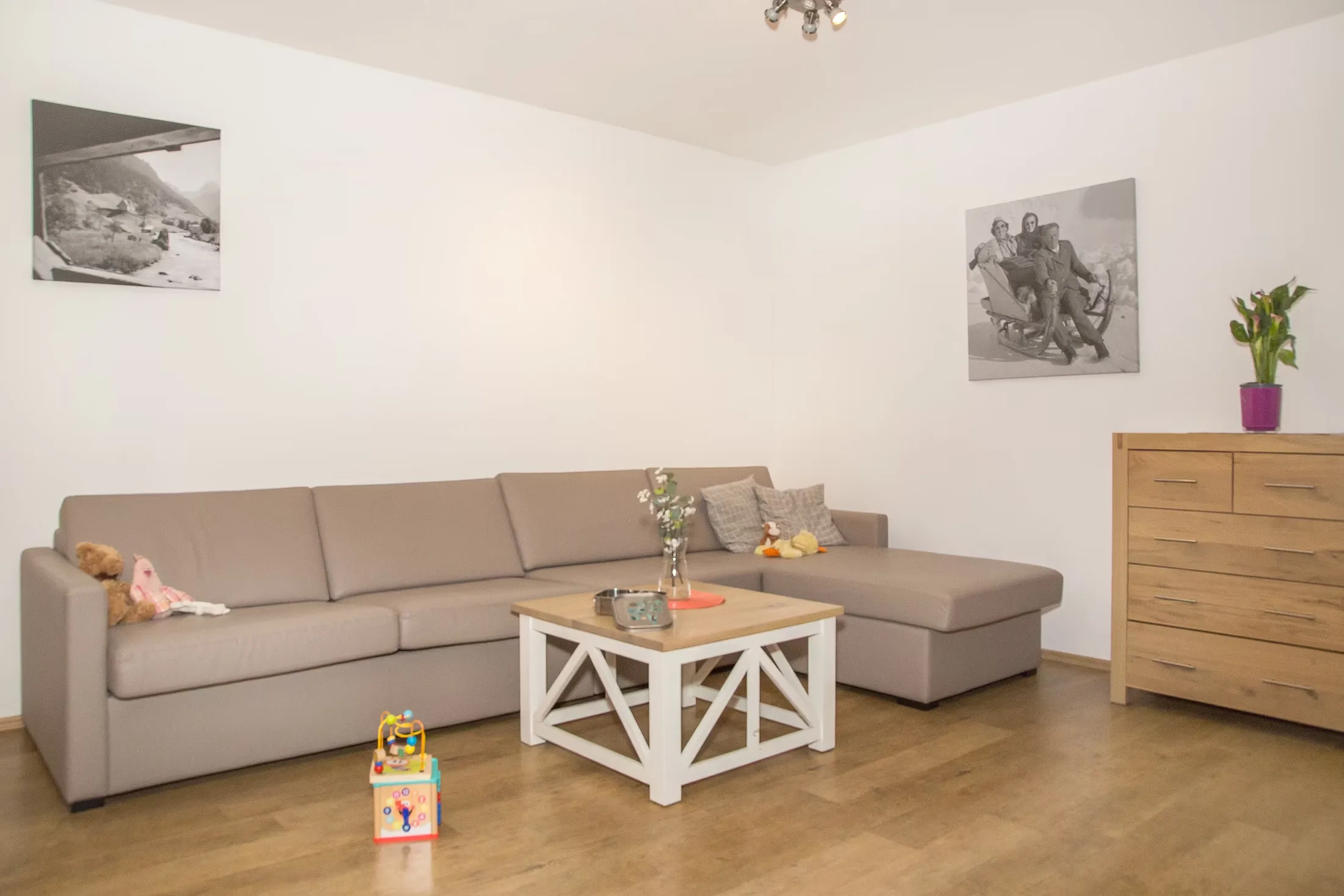 Wohnbereich von Apartment 211 im Gastauer in St. Gallenkirch